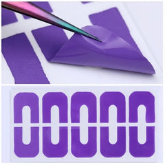 Nail Polish Protector Disposable Peel Off Tapes Skin Nails Glue Stickers