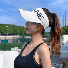 Knitted Visor Cap Sunscreen UV Protection Sun Hat