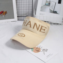Knitted Visor Cap Sunscreen UV Protection Sun Hat