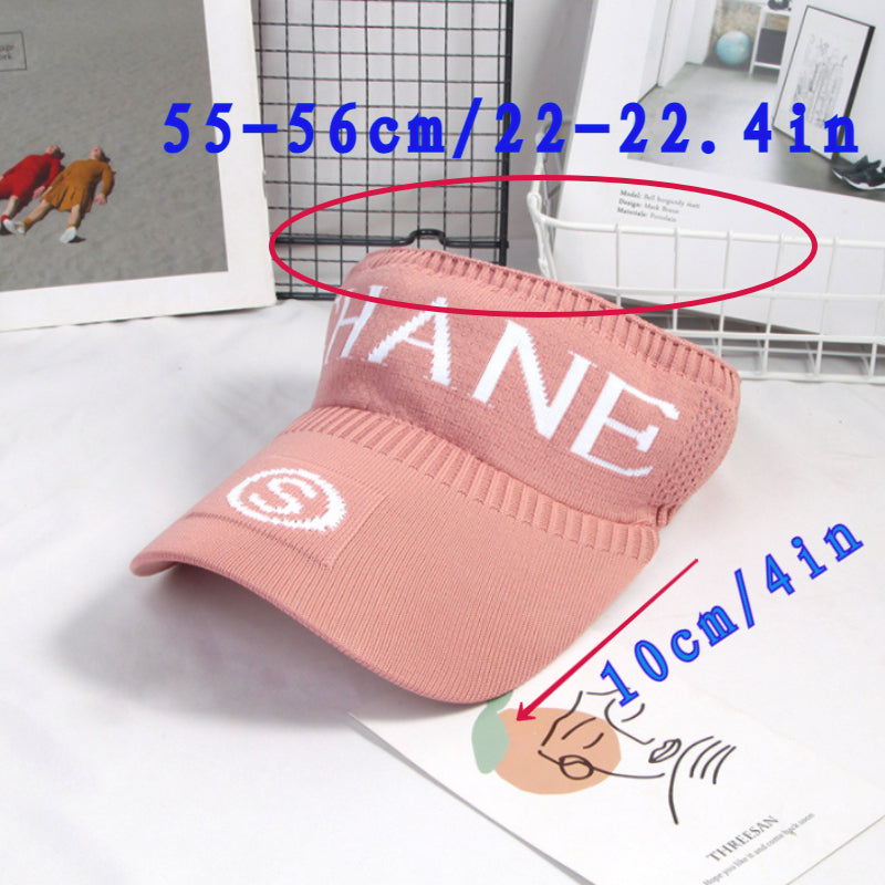 Knitted Visor Cap Sunscreen UV Protection Sun Hat