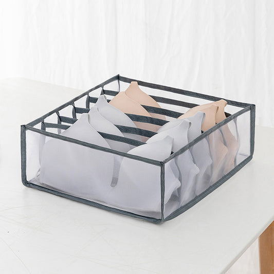 6 Grids Bra Drawer Organizer Lingerie Storage Bins