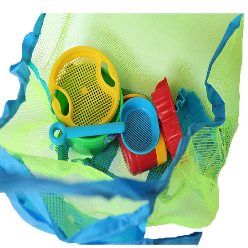 Foldable Portable Beach Toys & Clothes Storage Mesh Bag