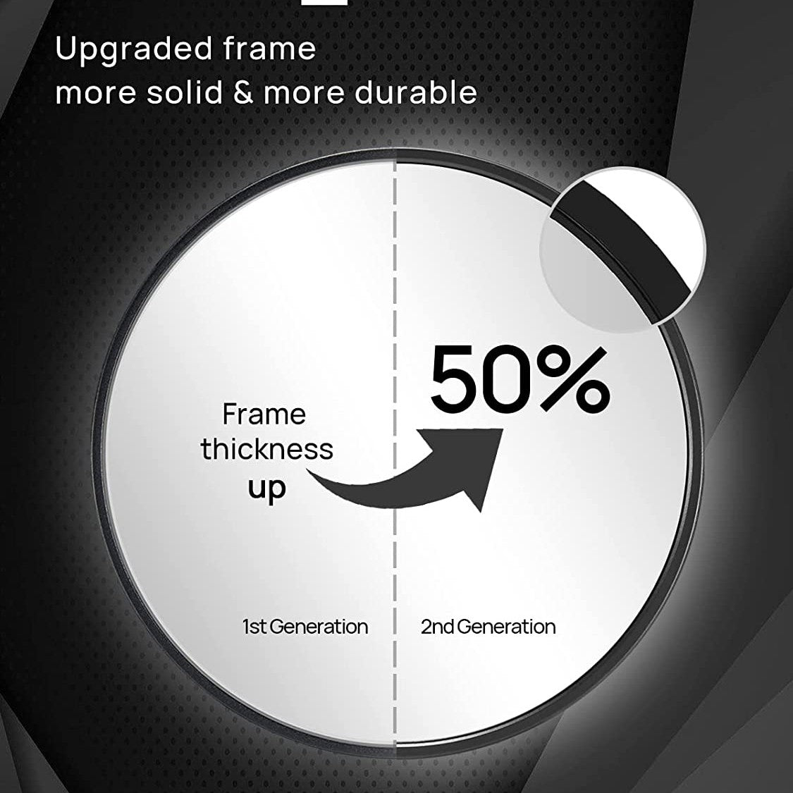 10X Magnifying Mirror & Tweezers Kit with 3 Suction Cups