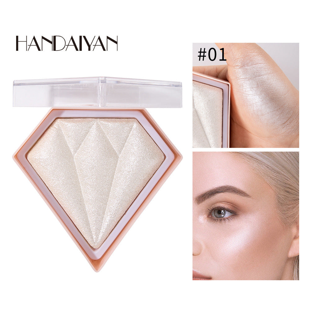 Diamond Highlighting Powder: Contouring & Brightening Glittery Nose Shadow