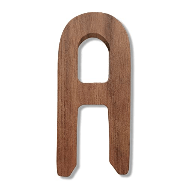 7.62cm Walnut Wooden Letters M - Crafts & Arts Wood Letters for Wall Decor