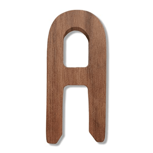 7.62cm Walnut Wooden Letters M - Crafts & Arts Wood Letters for Wall Decor