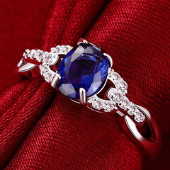 Zirconia Ring Bridal Engagement Jewelry