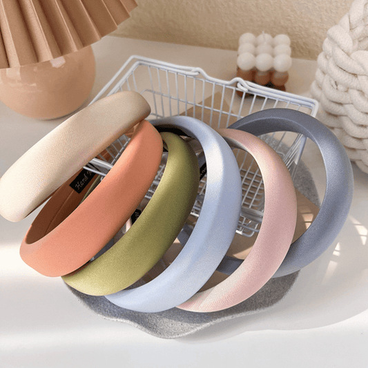 Wide Brim Headband Sponge Padded Head Hoop Style Headdress