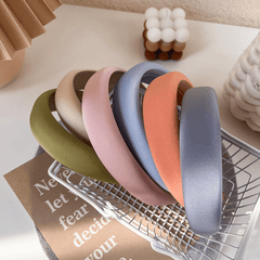 Wide Brim Headband Sponge Padded Head Hoop Style Headdress