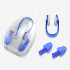 Swim Ear Plugs/Nose Clip Set Waterproof Comfortable w/ Storage Box