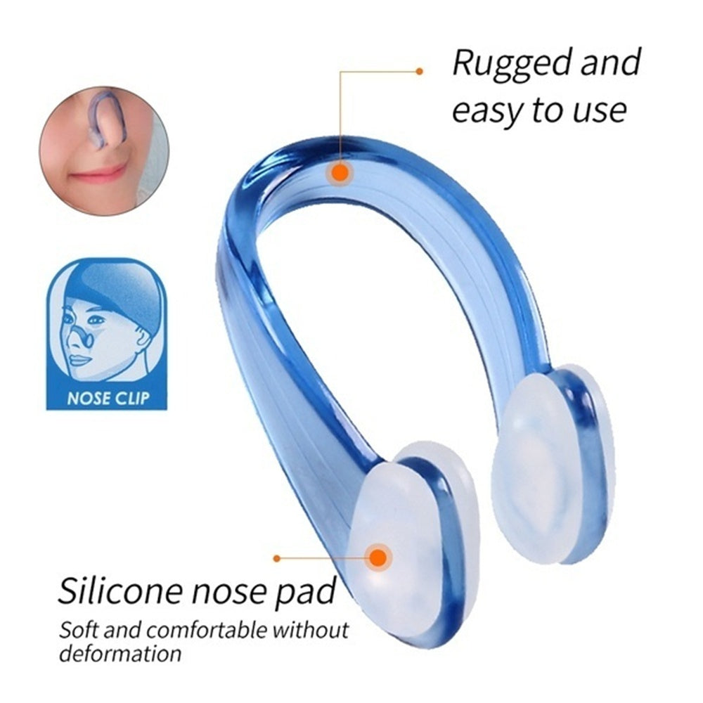 Swim Ear Plugs/Nose Clip Set Waterproof Comfortable w/ Storage Box