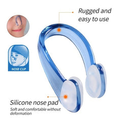 Swim Ear Plugs/Nose Clip Set Waterproof Comfortable w/ Storage Box