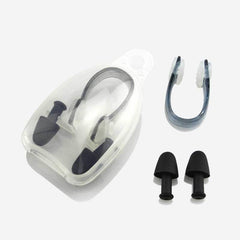 Swim Ear Plugs/Nose Clip Set Waterproof Comfortable w/ Storage Box