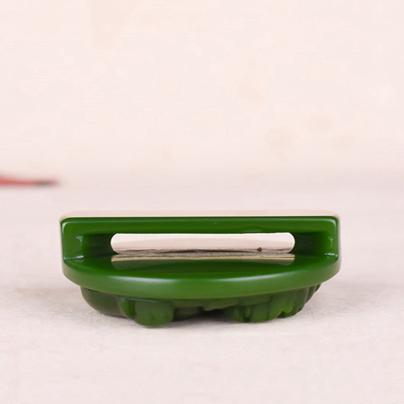 Men's Jade Pixiu Belt Buckle, Feng Shui Lucky Charm