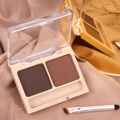 Double Effect Eyebrow Powder Palette with Brush