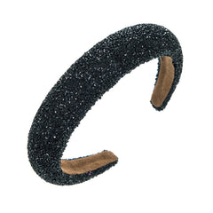 Rhinestone Faux Pearl Headband Sponge Padded Headdress