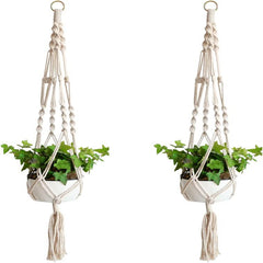 2pcs Plant Hanger Set for Round and Square Pots