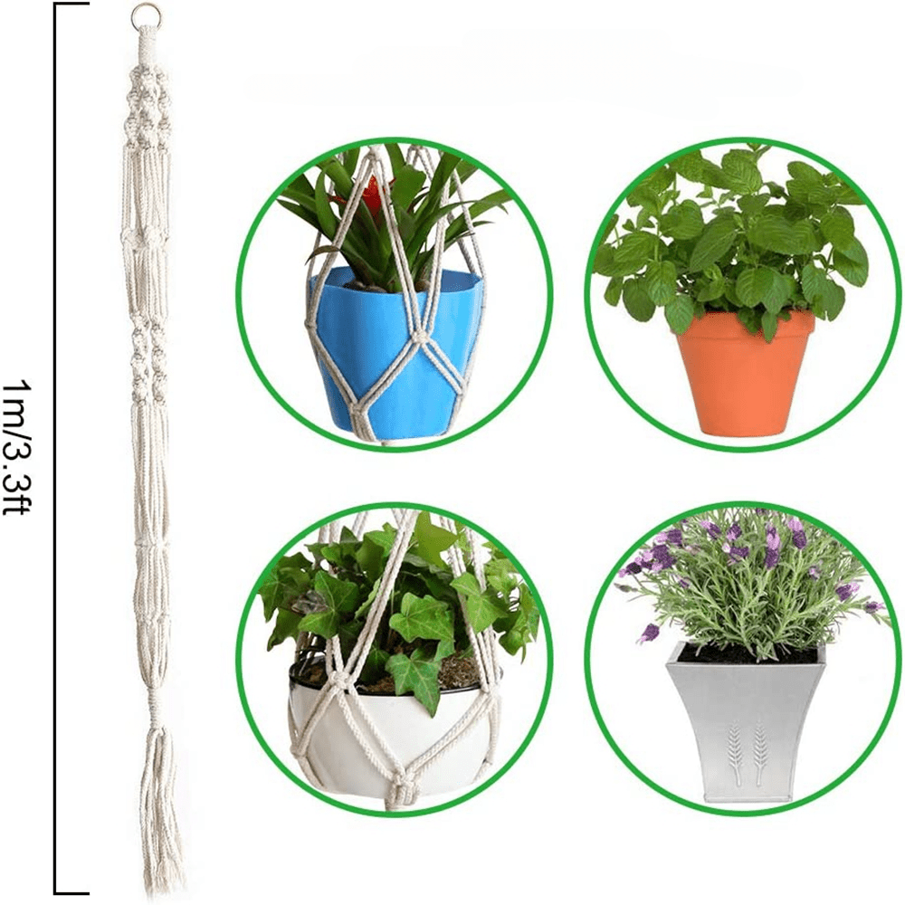 2pcs Plant Hanger Set for Round and Square Pots