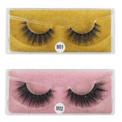 10 Pairs Natural Messy 3D Mink Lashes Lightweight False Eyelashes