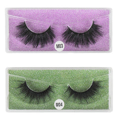 10 Pairs Natural Messy 3D Mink Lashes Lightweight False Eyelashes