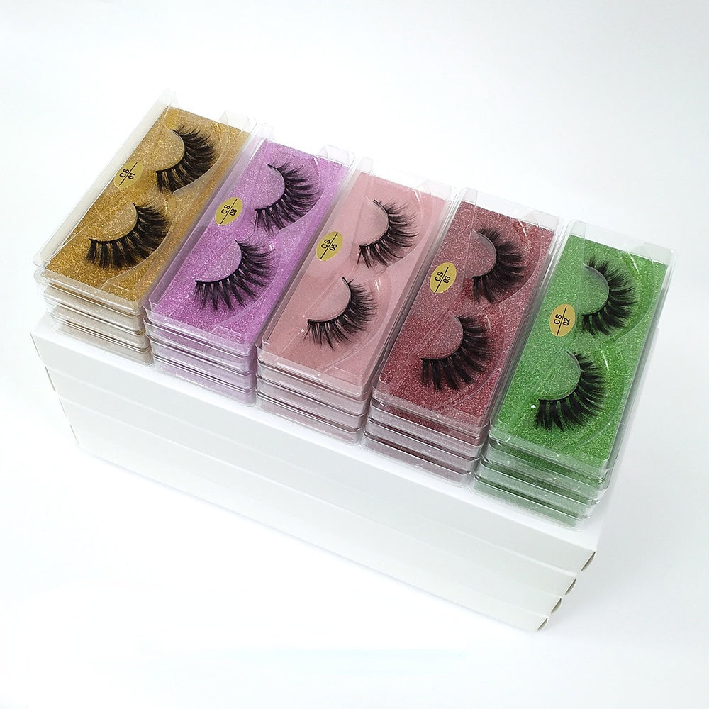 20 Pairs Natural 3D Mink False Eyelashes Long Lasting Look