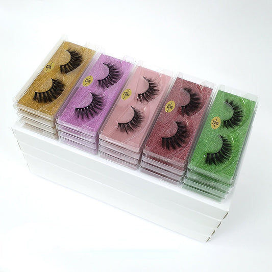 20 Pairs Natural 3D Mink False Eyelashes Long Lasting Look