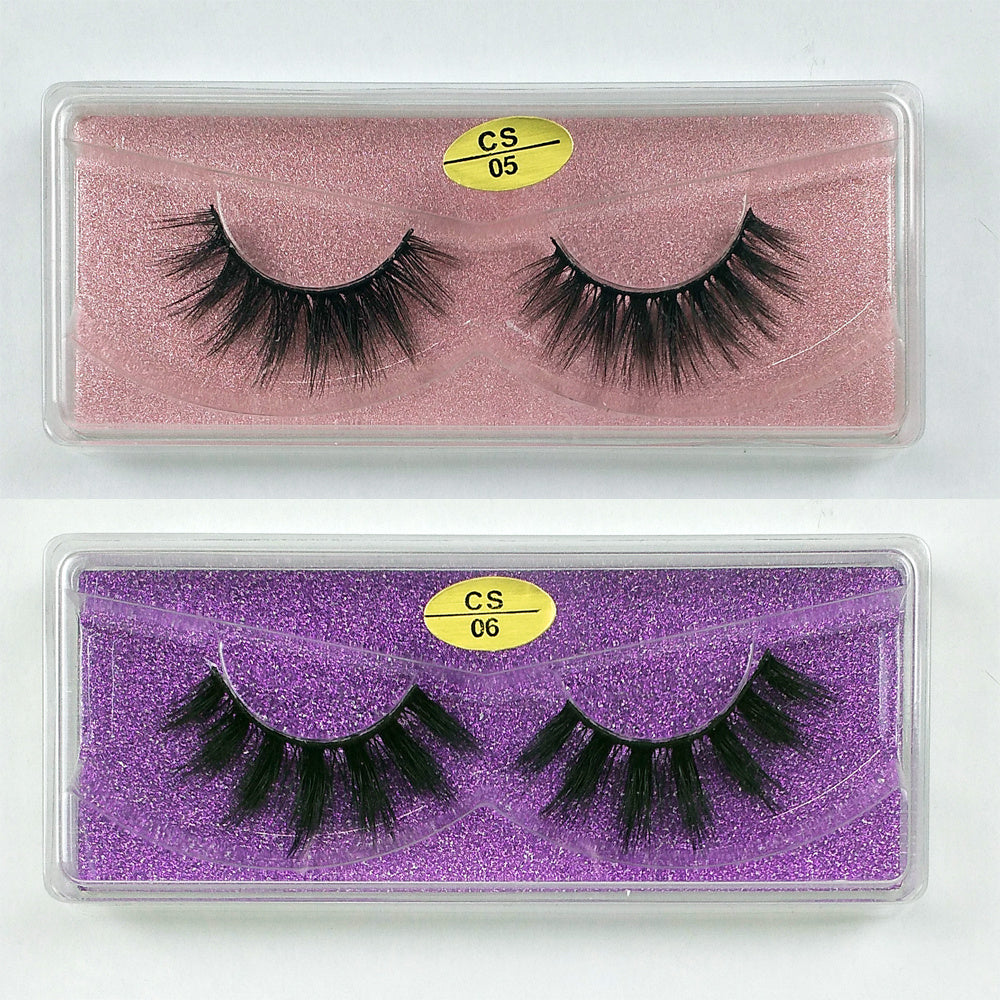 20 Pairs Natural 3D Mink False Eyelashes Long Lasting Look
