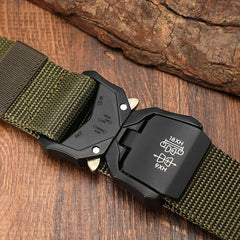 Tactical Belt Military High Nylon Men's Training Belt Metal Buckle