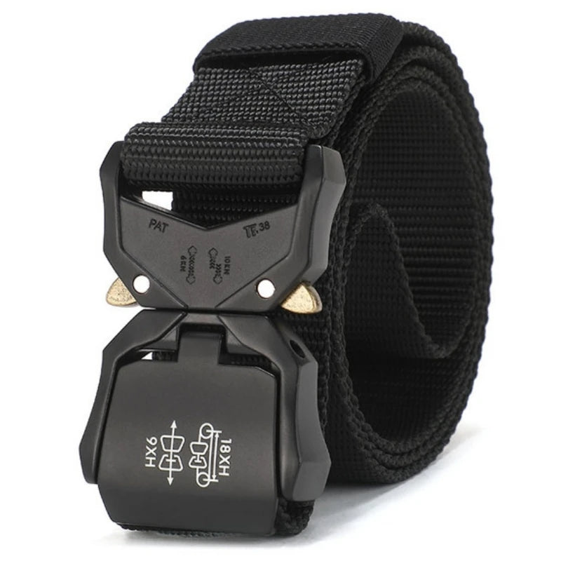 Tactical Belt Military High Nylon Men's Training Belt Metal Buckle