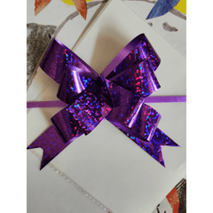 10pcs Metal Pull Flower Christmas Gift Packaging Bows Flower Ribbon Bow