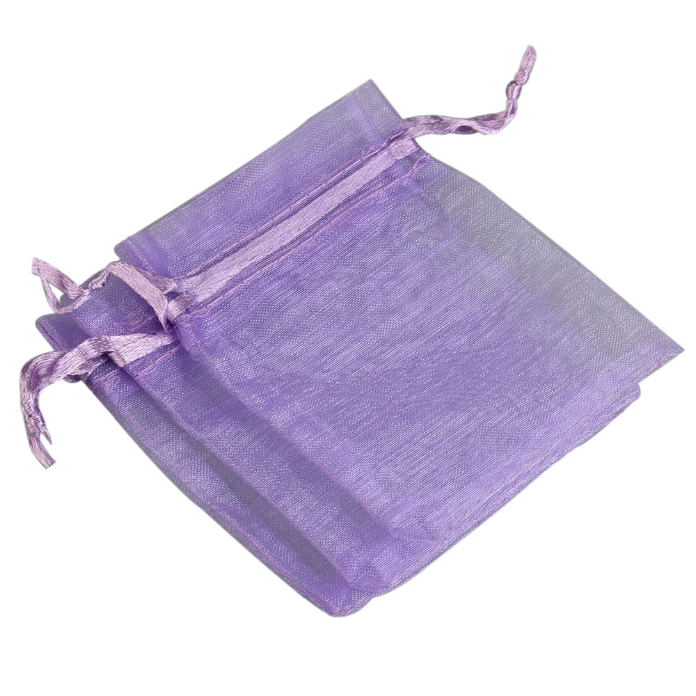 100pcs Organza Gift Bags Drawstring Pouches Wedding Christmas Candy