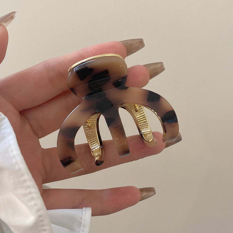 Acetate Hair Claw Pumpkin Hair Clip Acetic Shark Claw