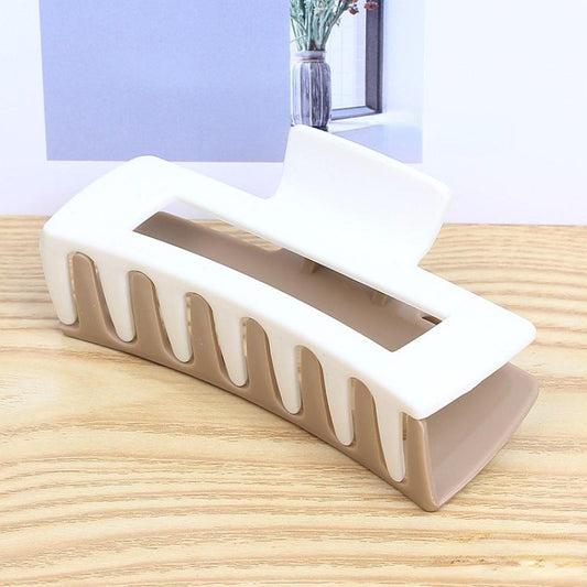Matte Solid Hair Claw Shark Claw Style Hair Accessories