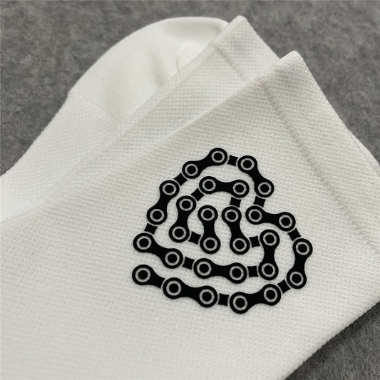 Compression Breathable Sports Socks for Cycling Heart Chain Pattern