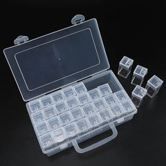 32 Slots Rhinestone Storage Box DIY Diamond Painting Tools Kit Beads Containers