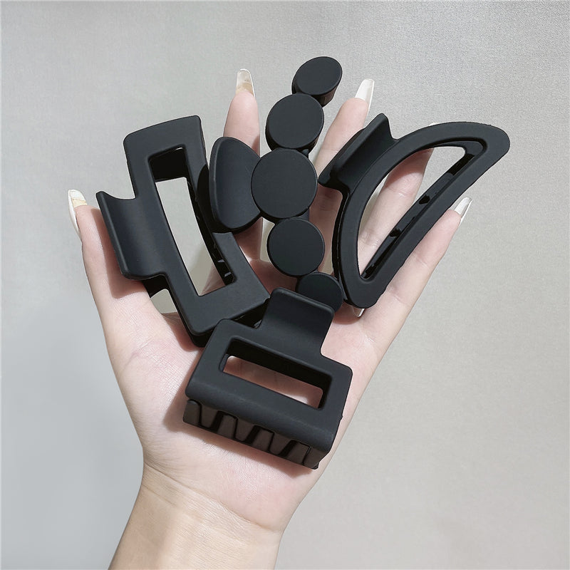 Geometric Hair Claw Clip Nonslip Ponytail Holder