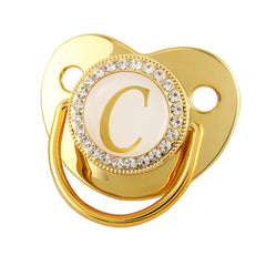 Golden Baby Pacifier: Sparkle and Shine with the 26 Letters