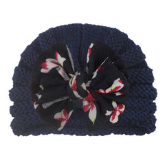 Colorful Turban Headwarp Soft Comfortable Bow Hat for Newborns