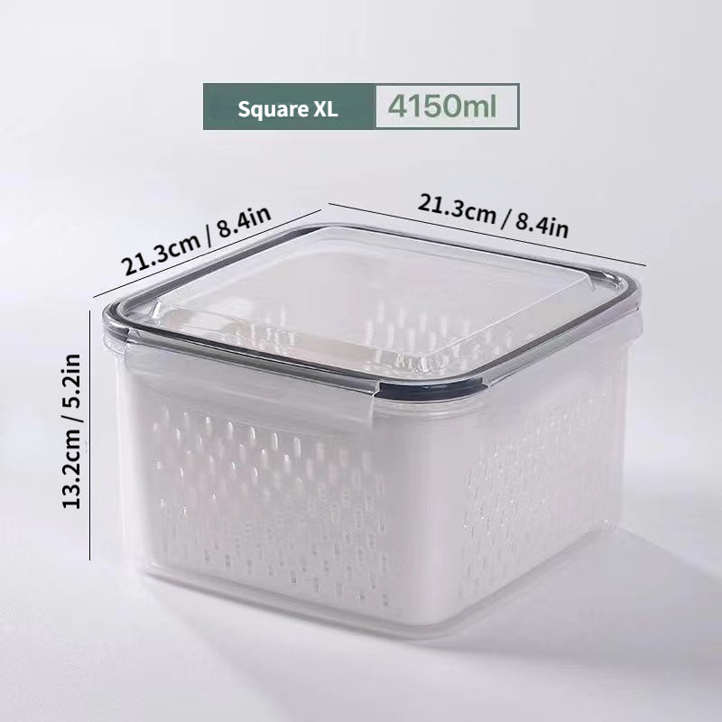 Refrigerator Storage Box for Fresh Vegetables & Fruits