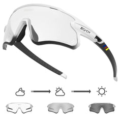 SCVCN Men's Cycling Sunglasses UV400 Sports Goggles