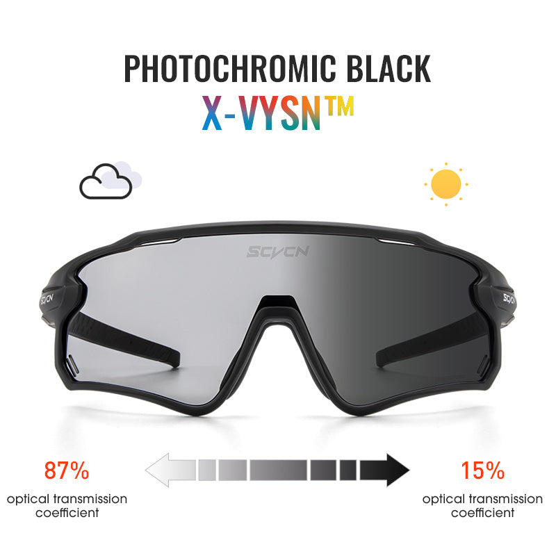 SCVCN Men's Cycling Sunglasses UV400 Sports Goggles