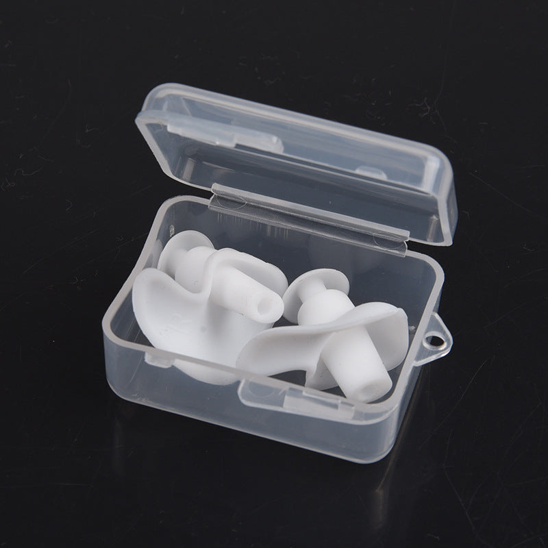 Waterproof Soft Earplugs 1 Pair Silicone Portable Ear Plugs