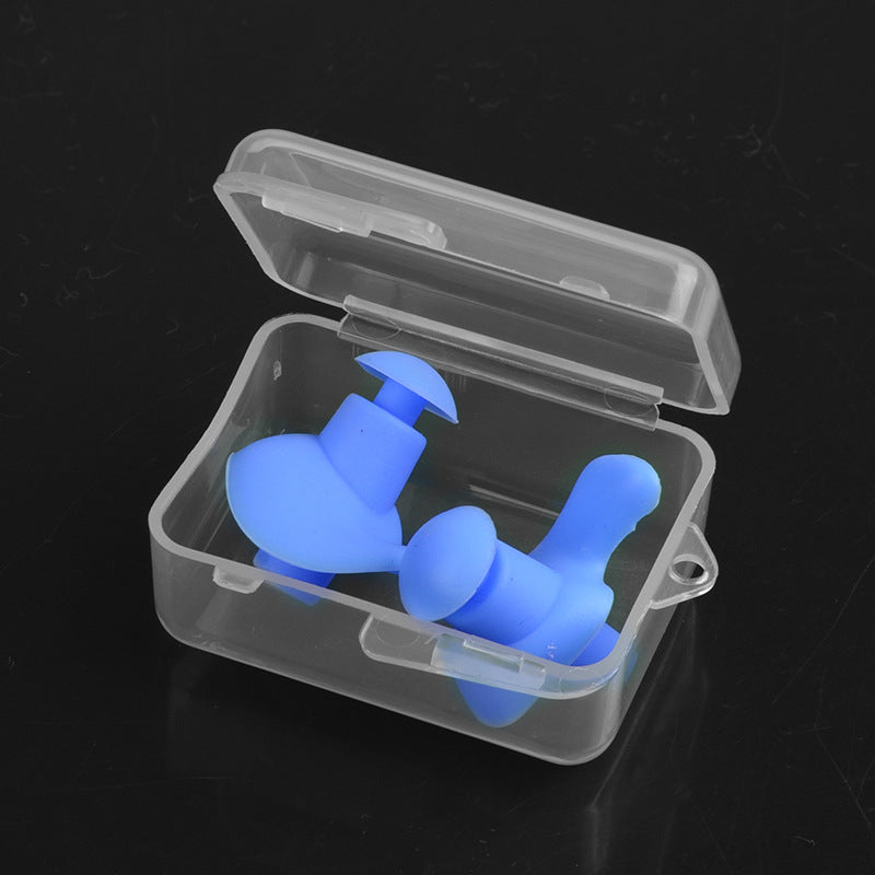 Waterproof Soft Earplugs 1 Pair Silicone Portable Ear Plugs