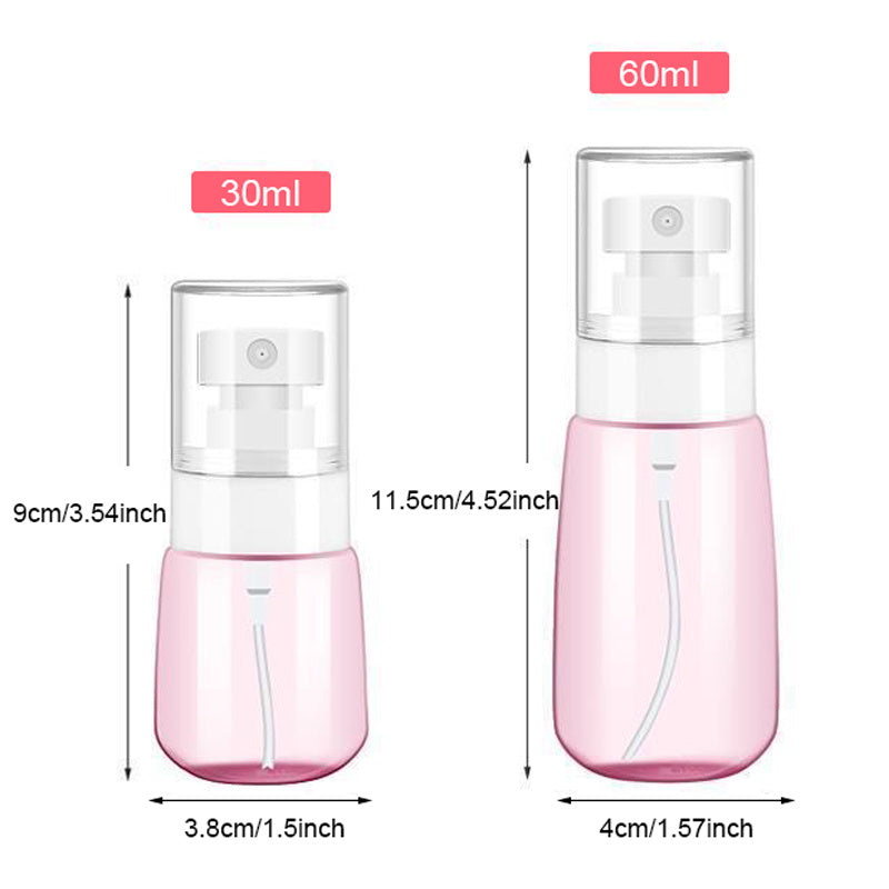 2pcs Water Bottle Hair Mister 60ml 30ml Fine Sprayers 360 Empty Misting Perfume