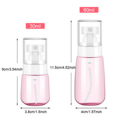 2pcs Water Bottle Hair Mister 60ml 30ml Fine Sprayers 360 Empty Misting Perfume