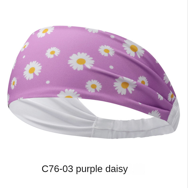 Daisy Hair Band Yoga Elastic Headband Cross Border Fitness Sports