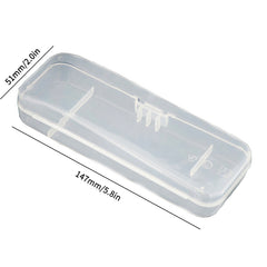 Eco Friendly Men's Shaver Storage Box Transparent Plastic Case for Razors