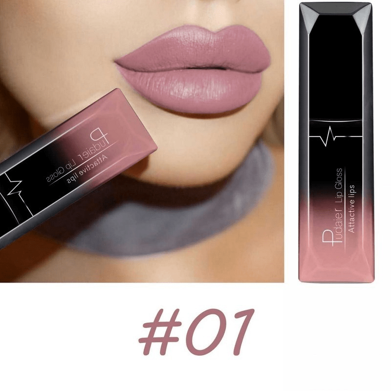 Waterproof Matte Lip Tint Long Lasting Nude Lip Glaze - 17 Colors