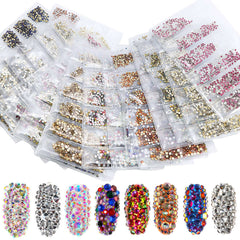 Crystal AB Nail Gems Stones Flat Back Nail Art Rhinestones