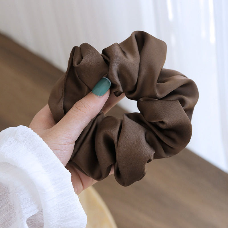 Silky Scrunchies Satin Hair Tie Hair Accessories Ponytail Holder for Women Girls